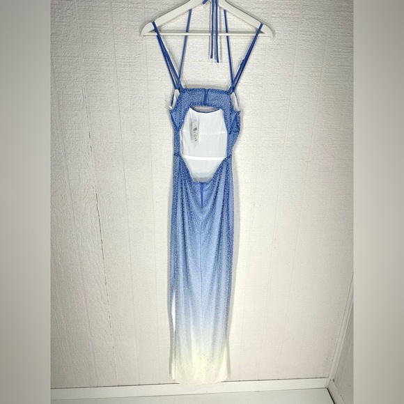 NWT Windsor Nia Beaded Ombre Mesh High Slit Formal Dress size XS - Picture 5 of 15